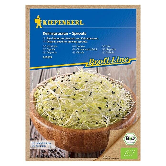 Kiepenkerl Profi-Line Zelenjavna semena BIO čebula za kaljenje  (Allium cepa, Čas žetve: Vse leto) | 8127 - Feinsämereien in PG Marke | IBYA - Sämereien | IBY - Sämereien | IB - Grünpflanzen/Sämereien | I - Stadtgarten | BAUHAUS