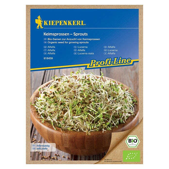 Kiepenkerl Profi-Line Semena Bio alfalfa kalčki  (Alfalfa, Čas setve: Vse leto) | 8127 - Feinsämereien in PG Marke | IBYA - Sämereien | IBY - Sämereien | IB - Grünpflanzen/Sämereien | I - Stadtgarten | BAUHAUS