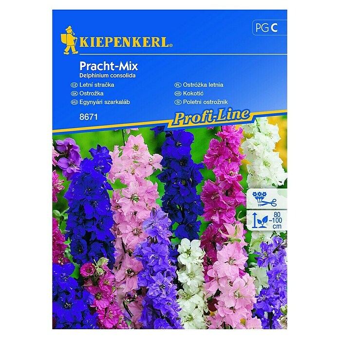 Kiepenkerl Profi-Line Cvetlična semena Poletni ostrožnik Mix  (Delphinium consolida, Različne barve) | 8127 - Feinsämereien in PG Marke | IBYA - Sämereien | IBY - Sämereien | IB - Grünpflanzen/Sämereien | I - Stadtgarten | BAUHAUS