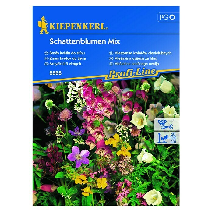 Kiepenkerl Profi-Line Mešana cvetlična semena Mešanica senčnega cvetja  (Različne barve, 3 m² - 4 m²) | 8127 - Feinsämereien in PG Marke | IBYA - Sämereien | IBY - Sämereien | IB - Grünpflanzen/Sämereien | I - Stadtgarten | BAUHAUS