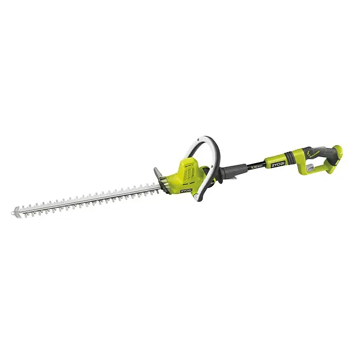 Ryobi ONE+ Maschinenpaket - Akku-Heckenschere OHT1850X,18V, 4 Ah Akku & 2A Ladegerät - Ryobi Akku-Heckenschere mit langem Griff, ideal für den komfortablen Heckenschnitt auch in höheren Lagen. Leistungsstark und präzise.
