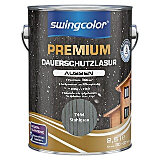 swingcolor Premium Dauerschutzlasur (Granit, 2,5 l, Seidenglänzend, Lösemittelbasiert)