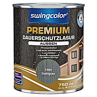 swingcolor Premium Dauerschutzlasur (Granit, 750 ml, Seidenglänzend, Lösemittelbasiert)
