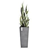 Ecopots Rotterdam Pflanzsäule eckig (Außenmaß (L x B x H): 32 x 32 x 70 cm, Kunststoff, Grau) | BAUHAUS