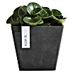 Ecopots Rotterdam Pflanzkasten Rotterdam (Außenmaß (L x B x H): 20,3 x 20,3 x 17,8 cm, Kunststoff, Dunkelgrau) | BAUHAUS