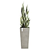 Ecopots Rotterdam Pflanzsäule eckig (Außenmaß (L x B x H): 32 x 32 x 70 cm, Kunststoff, Braungrau) | BAUHAUS