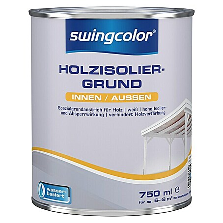 swingcolor Holzisoliergrund (Weiß, 750 ml, Matt)