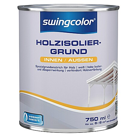 swingcolor Holzisoliergrund (Weiß, 750 ml, Matt)
