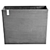 Ecopots Pflanzkasten Paris (Außenmaß (L x B x H): 85,2 x 39,5 x 65,8 cm, Kunststoff, Grau, Ausstattung Pflanzgefäß: Rollen) | BAUHAUS