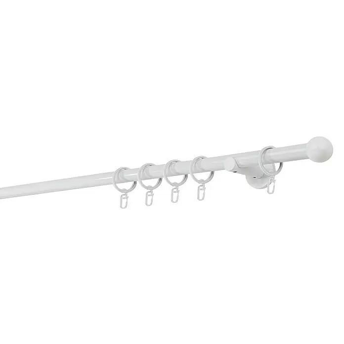 Stilgarnitur Function Ball - Länge Gardinenstange: 100 cm, Weiß - Detailaufnahme