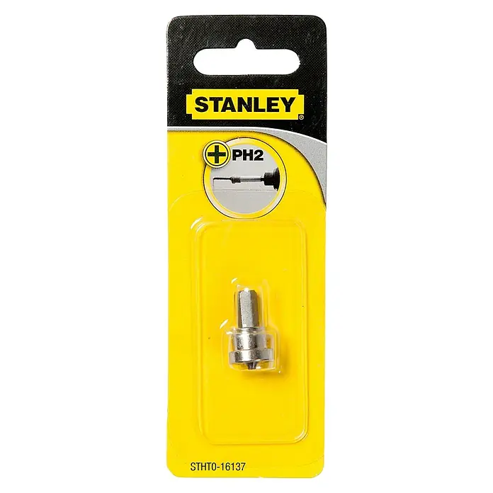 Stanley Bit Trockenbau STHT0-16137 - Passend für: 8/10 mm Bohrfutter - Stanley PH2 Schraubendreher-Bit mit Stecknuss-Adapter. Ideal für Schraubarbeiten.