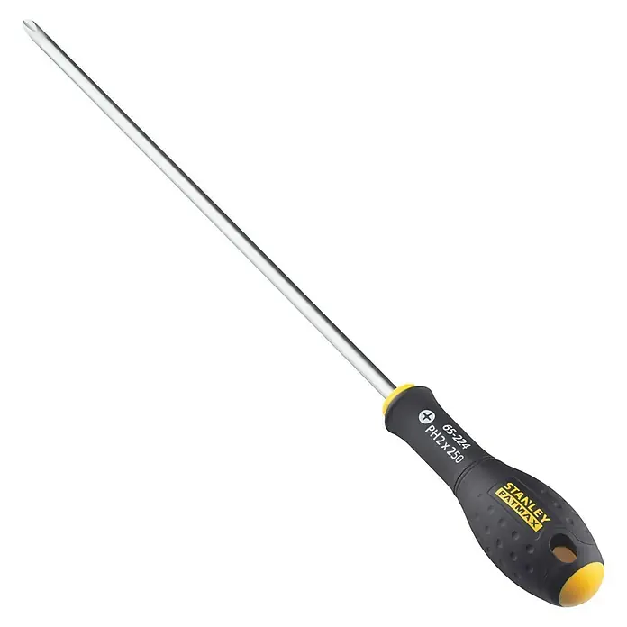 Stanley FatMax Schraubendreher - Klingenlänge: 250 mm, PH 2 - Stanley FatMax Schraubendreher mit Kreuzschlitz, ideal für präzise Arbeiten. Komfortabler Griff für sicheren Halt.