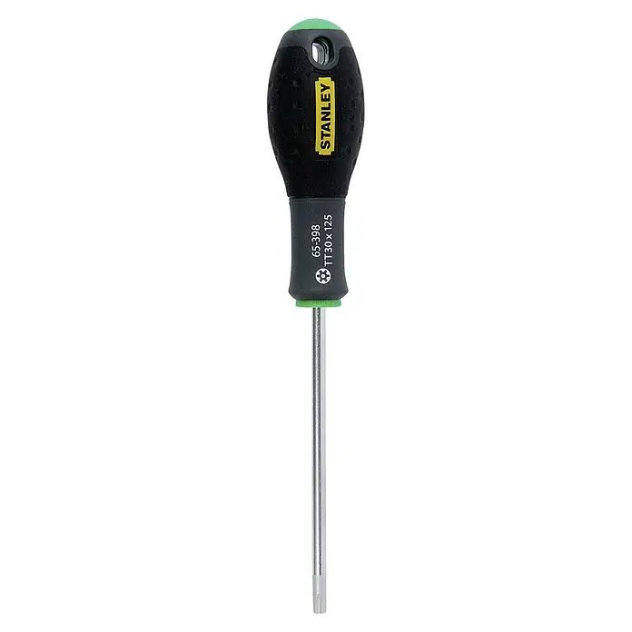 Stanley FatMax SchraubendreherTX 30, Klingenlänge: 125 mm - Stanley TT30x125 Torx Schraubendreher mit ergonomischem Griff für optimalen Halt und präzises Arbeiten. Ideal für professionelle Anwendungen.