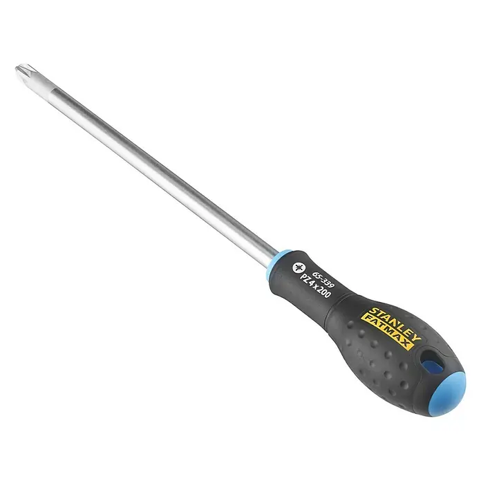 Stanley FatMax Schraubendreher - PZ 4 - Stanley FatMax Schraubendreher PZ4 x 200: Langlebig, ergonomisch und ideal für präzise Schraubarbeiten. Perfekt für Profis und Heimwerker.