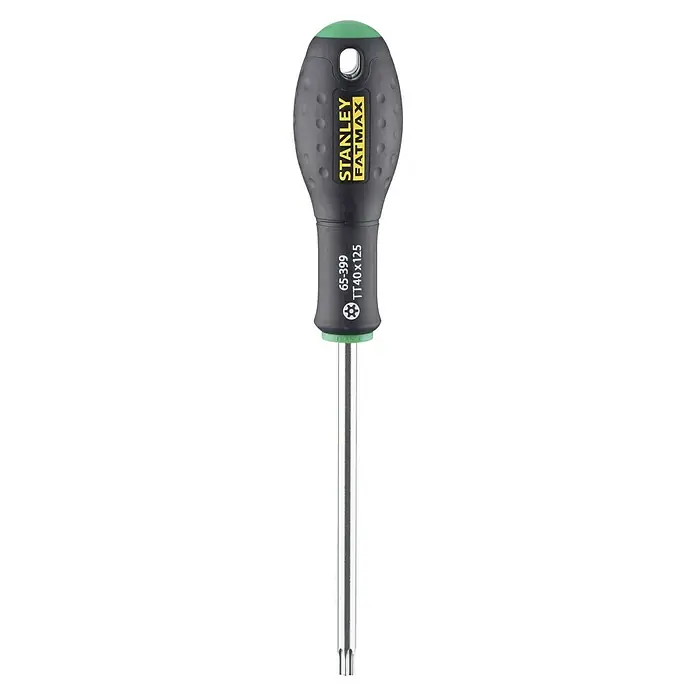 Stanley FatMax Schraubendreher - TX 40, Klingenlänge: 75 mm - Stanley Fatmax Torx-Schraubendreher: Langlebiges Werkzeug für präzise Schraubarbeiten. Ergonomischer Griff sorgt für Komfort und Kontrolle.