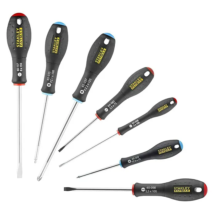 Stanley FatMax Schraubendreher-Set 0-65-425 - 7 -tlg. - Stanley Fatmax Schraubendrehersatz mit verschiedenen Größen und Ausführungen für diverse Schraubarbeiten.