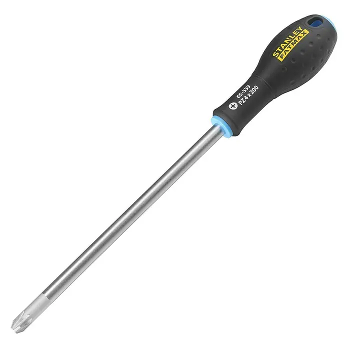 Stanley FatMax Schraubendreher - PZ 4 - Stanley FatMax Schraubendreher mit PZ4 x 200 Spitze, ideal für präzise Schraubarbeiten und hohe Drehmomentübertragung.