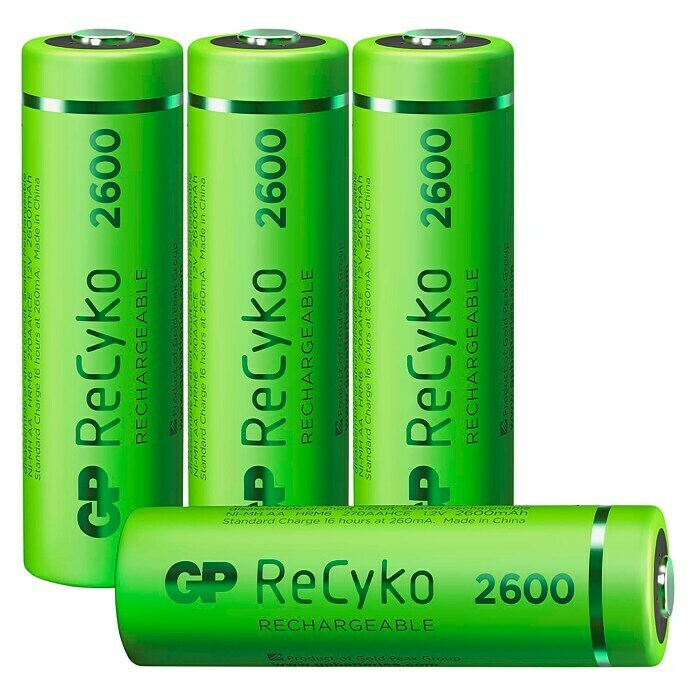 President Logisch meer Titicaca GP ReCyko Oplaadbare batterijen (1,2 V, Mignon AA, 2.700 Wh) | BAUHAUS