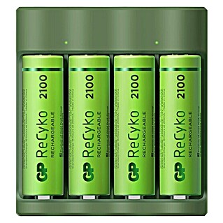 GP ReCyko Batterijoplader (Passend bij: AA en AAA, Groen, 2.100 Wh)