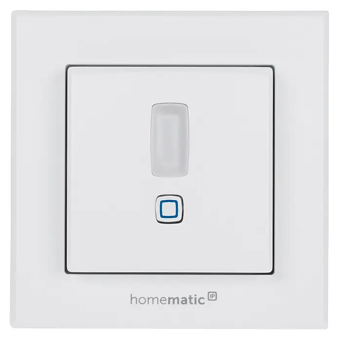 Homematic IP Bewegungsmelder HmIP-SMI55-2 - Weiß, Batteriebetrieben, 150 m - Intelligenter Homematic IP Wandschalter mit quadratischem Design und intuitiver Bedienung zur Steuerung von Smart Home Funktionen.