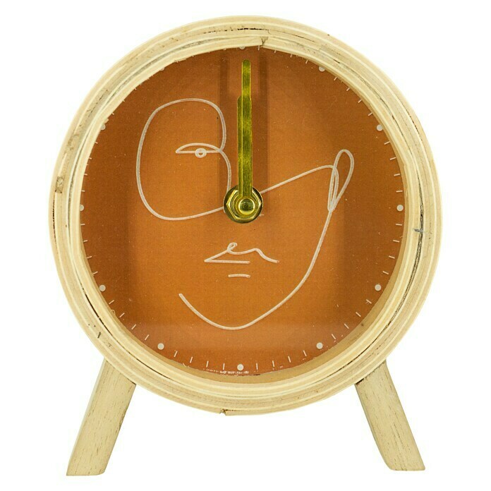 Standuhr FaceTerrakotta, Durchmesser: 13 cm Front View