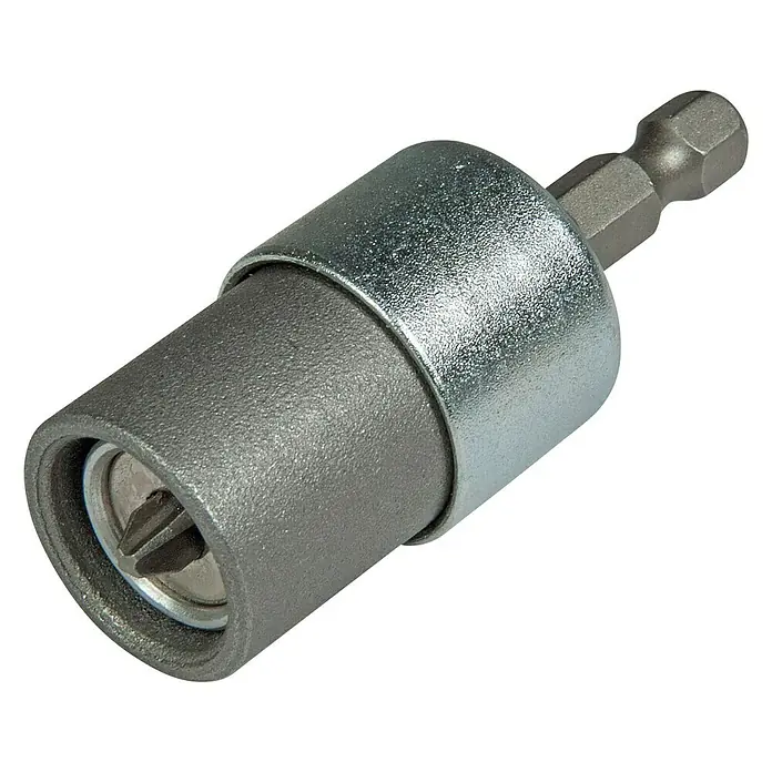 Stanley Bithalter STHT0-05926 -  - Nahaufnahme eines magnetischen Bit-Halters, Werkzeug für Schrauben mit Sechskantaufnahme für Bohrmaschinen mit integriertem Schraubendrehereinsatz.