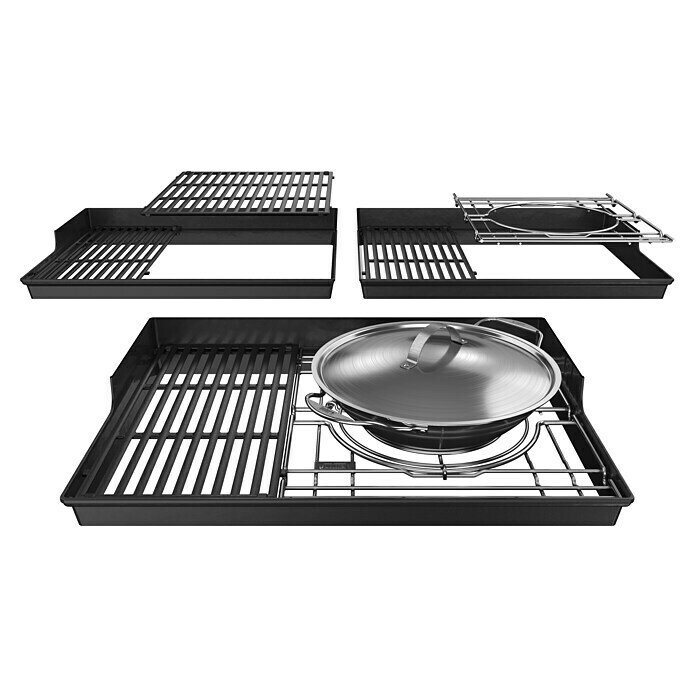 Weber Crafted Grillwok grillwok (Ø x h: 36,1 x 17,1 cm, Roestvrij staal) | BAUHAUS