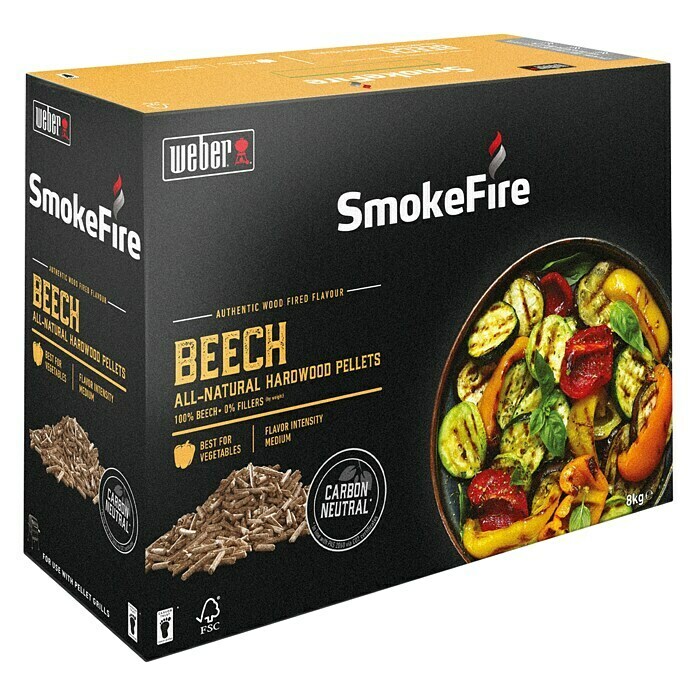 Weber Holzpellets SmokeFire8 kg, Aroma: Buche Diagonal View