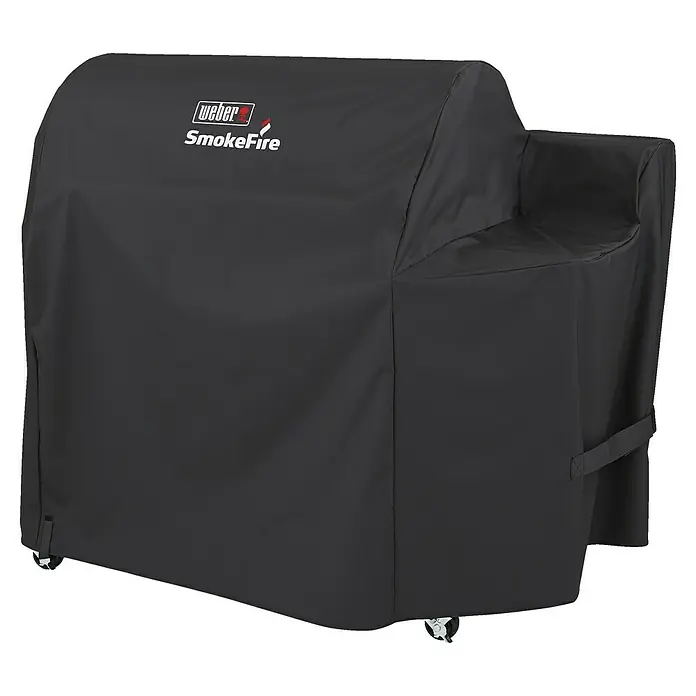 Weber Premium Grill-Schutzhülle - Passend für: Weber Pelletgrill Smokefire EX6 GBS, Kunststoff - Weber SmokeFire Grillabdeckung in Schwarz, schützt vor Witterungseinflüssen und hält den Grill sauber. Ideal für den Außenbereich.