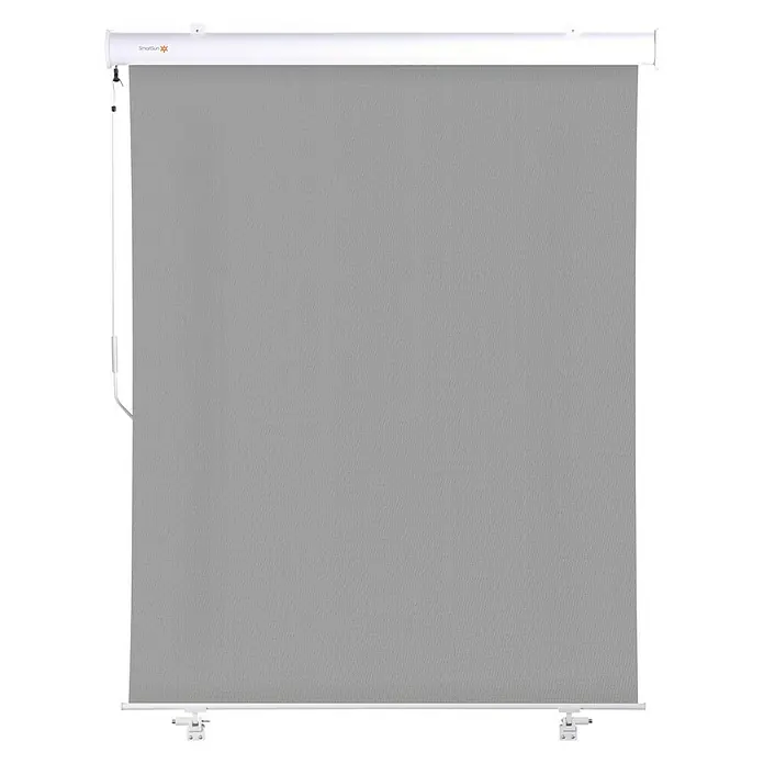 SmartSun Toldo para balcón Neo Lux - Gris piedra, Ancho: 1,4 m - Estores enrollables grises para ventanas o puertas, ideales para privacidad y control de la luz. Estas persianas ofrecen privacidad y oscurecimiento.