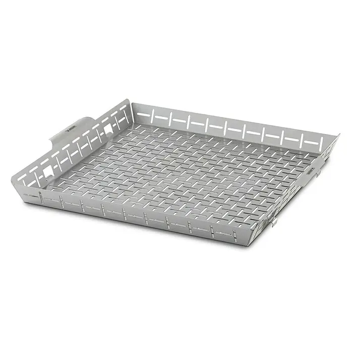 Weber Crafted Grillkorb - L x B x H: 41,4 x 43,7 x 5,1 cm, Edelstahl - Das ist ein Weber Grillkorb aus Edelstahl. Der Korb hat ein perforiertes Design für eine optimale Hitzeverteilung beim Grillen.