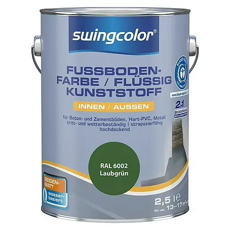swingcolor 2in1 Fußbodenfarbe / Flüssig Kunststoff 2in1 RAL 6002