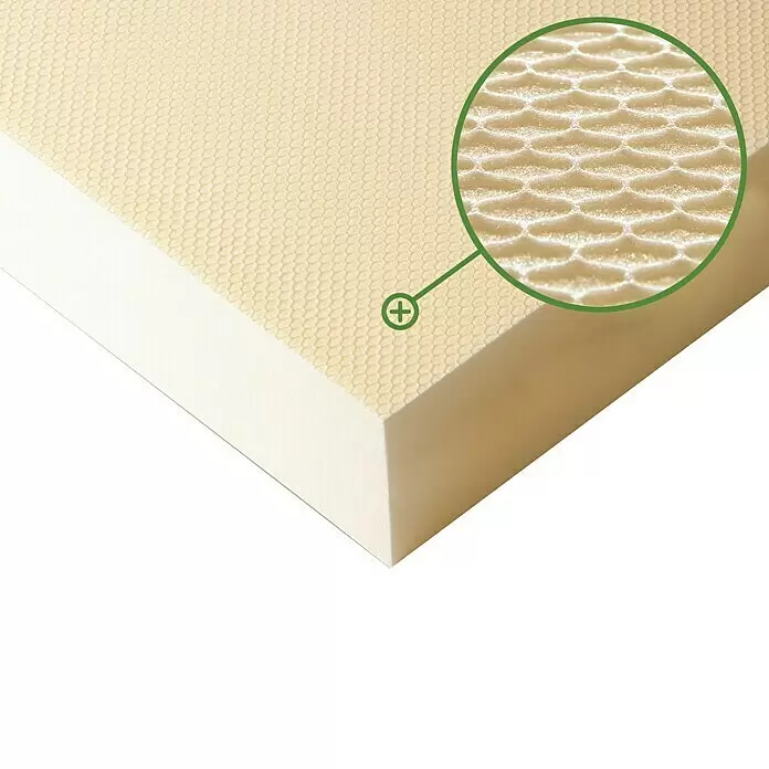 Ursa Hartschaumplatte XPS ECO D N-III-PZ-I - 125 cm x 60 cm x 80 mm, 0,75 m² - Detailaufnahme