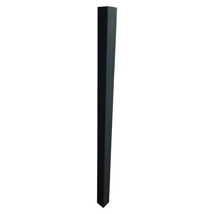 Gardengate Pfostenblende - Aluminium, 10 x 10 x 190 cm - Schlanker, schwarzer Kühlschrank mit mehreren Fächern, ideal für moderne Küchen. Bietet stilvolle und effiziente Kühlung mit viel Stauraum.
