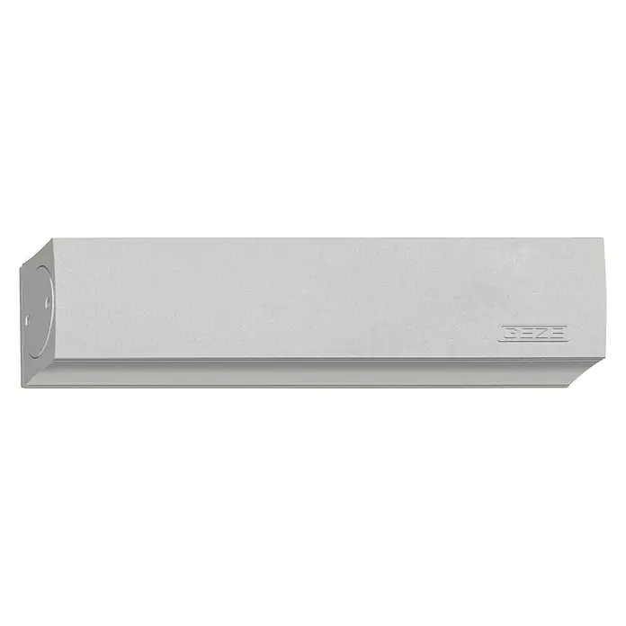 GEZE Türschließer TS 4000 - L x B x H: 287 x 46 x 60 mm, Max. Türbreite: 1.400 mm, Passend für: Feuerschutztür, für Rauchschutztür, Silber - GEZE Türschließer in rechteckigem Gehäuse, modernes Design für eine elegante Integration in jeden Raum.