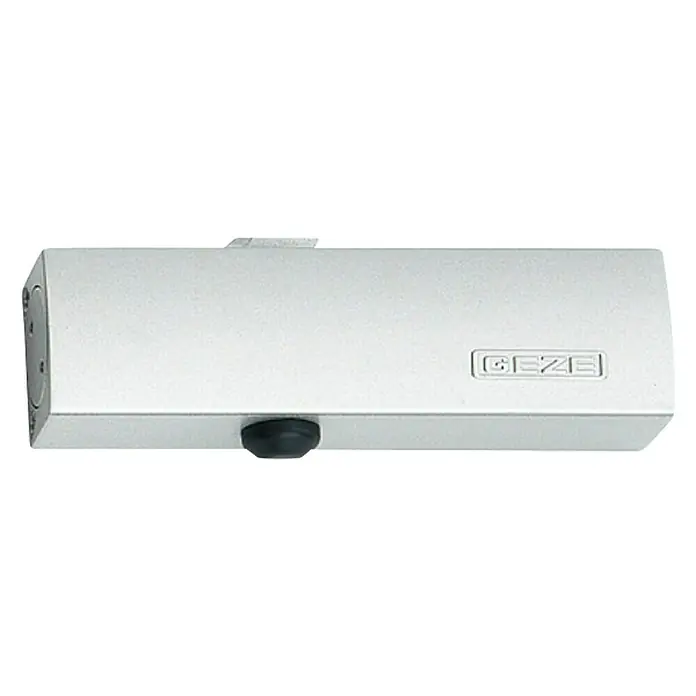 GEZE Türschließer TS 2000 - L x B x H: 226 x 60 x 48 mm, Max. Türbreite: 1.100 mm, Passend für: Feuerschutztür, Rauchschutztür, Silber - Silberner Geze Türschließer für zuverlässiges Schließen. Robustes Design für langlebige Leistung und Sicherheit.