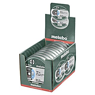 Metabo Trennscheiben-Set (Durchmesser: 125 mm, Bohrung: 22,23 mm, 10 Stk.)