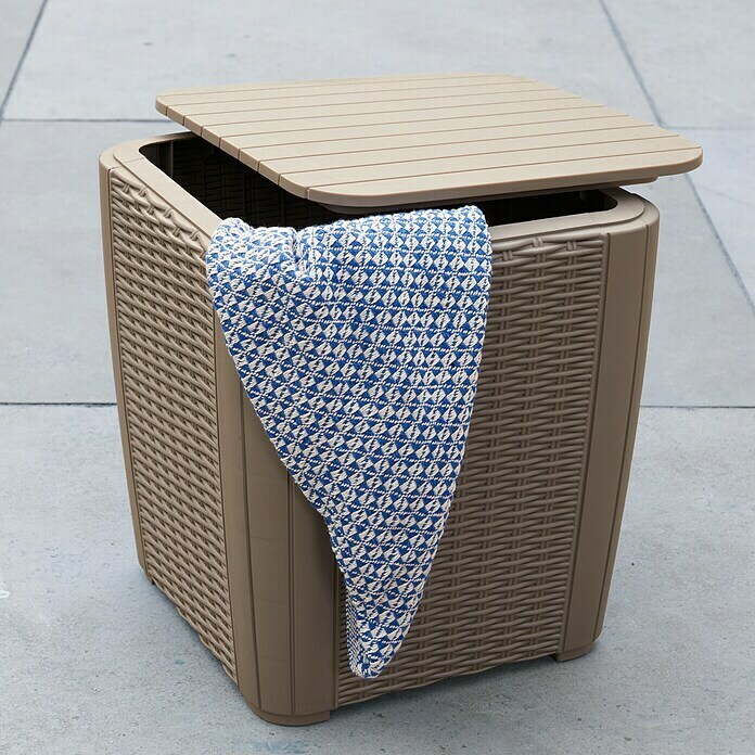 Allibert GartenBeistelltisch Luzon (L x B x H 39 x 39 x 43 cm
