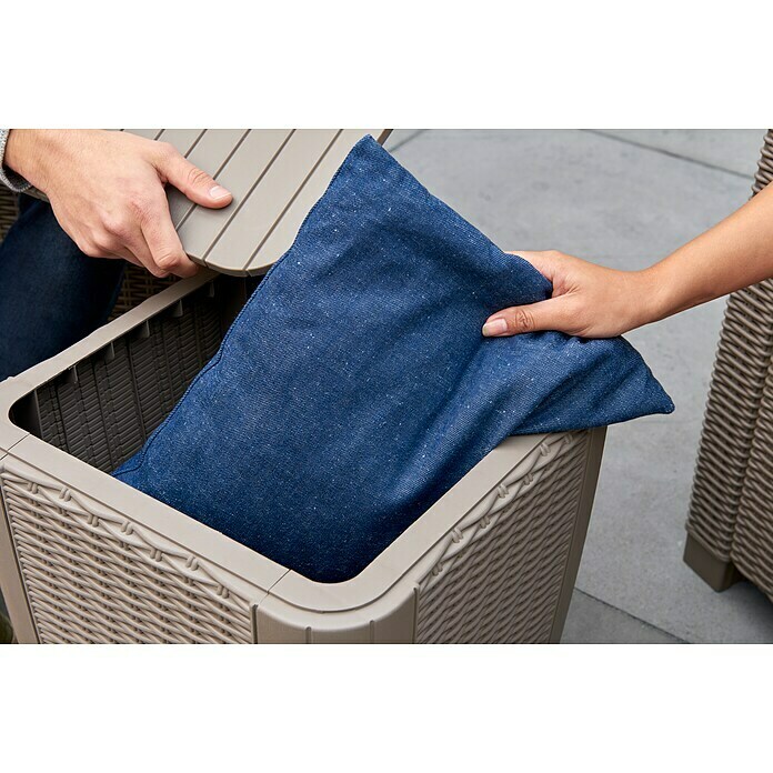 Allibert GartenBeistelltisch Luzon (L x B x H 39 x 39 x 43 cm