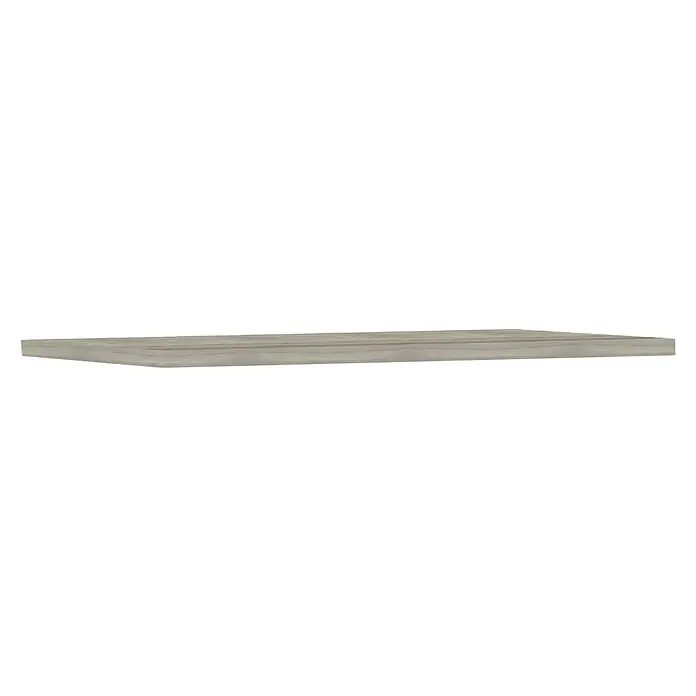 Encimera para lavabo Atlantis - L x An x Al: 46 x 140 x 3 cm, Gris M ceniza - Primer plano de una losa rectangular de piedra o hormigón claro y texturizado, ideal para encimeras o estanterías.