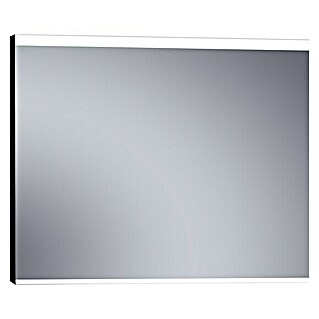 Espejo con luz París (120 x 80 cm, Negro)
