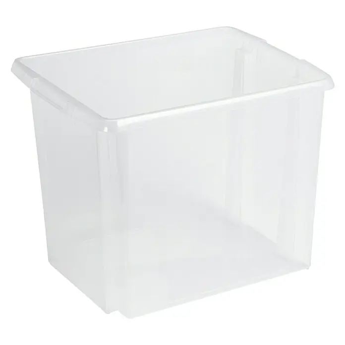Sunware Aufbewahrungsbox Nesta - L x B x H: 45,5 x 36 x 36 cm, Kunststoff, Transparent - Durchsichtige Aufbewahrungsbox aus Kunststoff für Ordnung im Haushalt und Büro. Ideal zum Stapeln und einfachen Verstauen verschiedener Gegenstände.