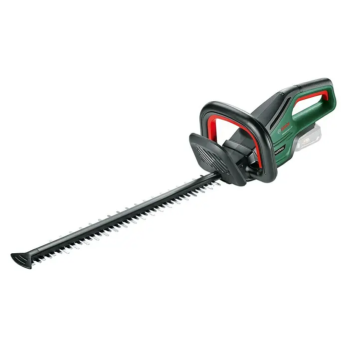 Bosch Power for All 18V Akku-Heckenschere UniversalHedgeCut 18V-50 - 2,5 V, Li-Ionen, Ohne Akku, Schnittlänge: 50 cm - Bild einer kabellosen Bosch AdvancedHedgeCut 36V-33 Heckenschere, die sich ideal für den effizienten und präzisen Heckenschnitt eignet.