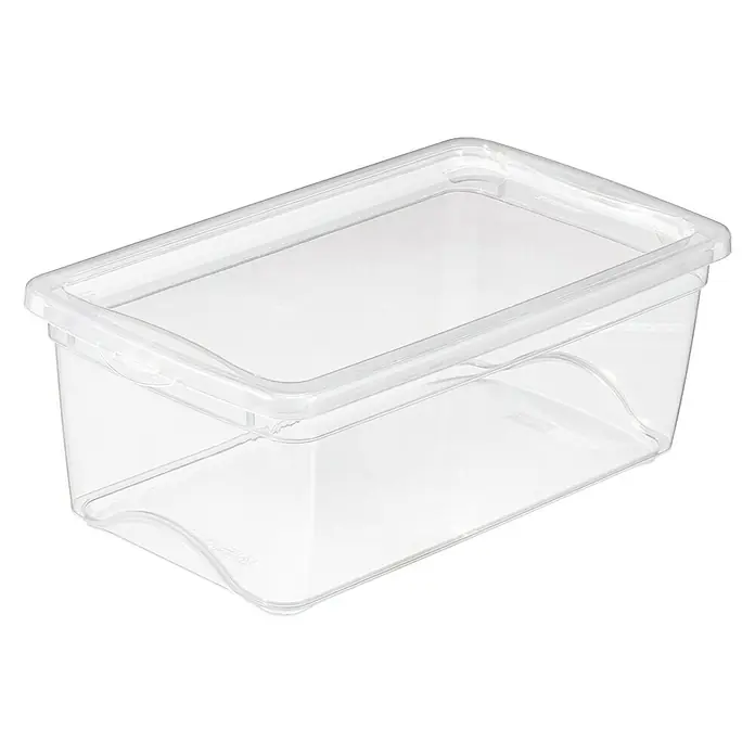 Sunware Aufbewahrungsbox Omega - L x B x H: 33,7 x 19,4 x 12,6 cm, Kunststoff, Transparent - Klarsichtiger, rechteckiger Behälter mit Deckel, ideal für die Lebensmittelaufbewahrung in Küche oder Gastronomie. Praktisch und hygienisch.