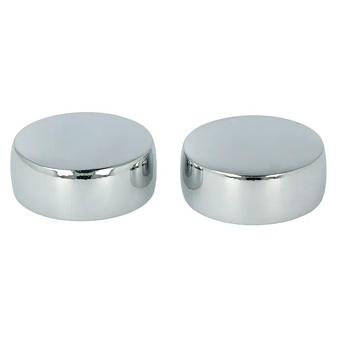 Expo Ambiente Endstück Cap-Noble - Chrom, Geeignet für: Gardinenstangen Ø 20 mm - Glänzende Chrom-Kappen: Ein Paar elegante Accessoires, perfekt für stilvolle Akzente. Hochwertige Verarbeitung für langanhaltende Brillanz.