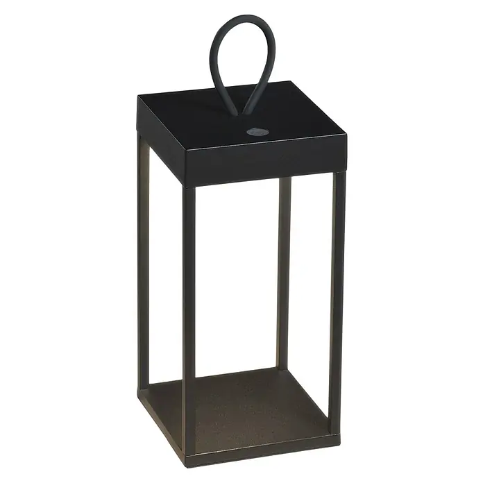 Konstsmide Außenlaterne Ravello -  - Elegante schwarze Laterne mit Tragegriff. Das moderne Design macht diese Laterne zu einem stilvollen Lichtblick für jeden Raum.