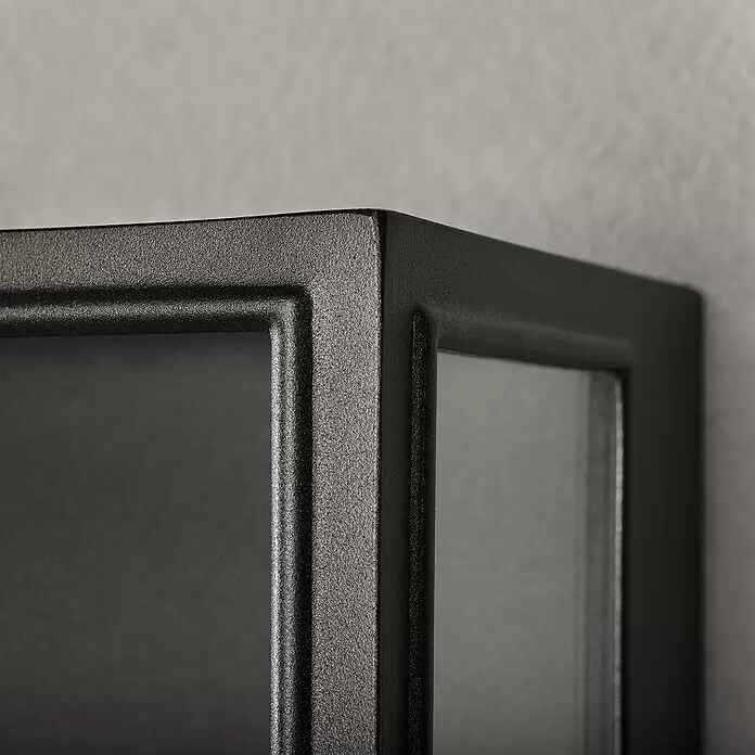 Konstsmide Außenwandleuchte Carpi - 12,5 x 20,5 x 40 cm, Schwarz, IP44 - Detailaufnahme