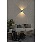 Konstsmide LED-Außenwandleuchte Gela (12 W, 15,5 x 11 x 6,5 cm, Anthrazit, IP54) | BAUHAUS