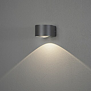 Konstsmide LED-Außenwandleuchte Gala (6 W, 15,5 x 11 x 6,5 cm, Anthrazit, IP54)