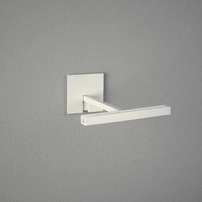 Konstsmide Außenlaterne Portofino - 15,5 x 18,5 x 30 mm, Weiß - Modernes, weißes Wandlicht mit rechteckigem Design, das minimalistische Eleganz an jede Wand bringt.